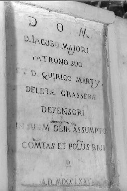 lapide commemorativa - ambito italiano (sec. XVIII)