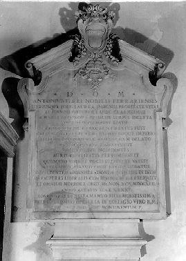 lapide commemorativa - ambito italiano (sec. XVIII)