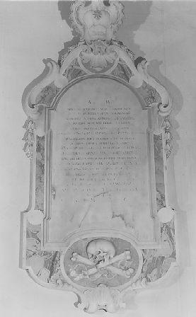 lapide commemorativa - ambito italiano (sec. XVIII)