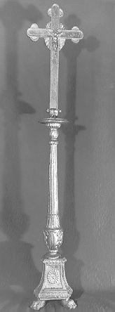 croce d'altare - bottega italiana (secc. XIX/ XX)