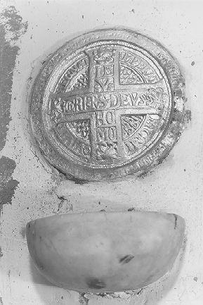 acquasantiera - bottega italiana (secc. XIX/ XX)