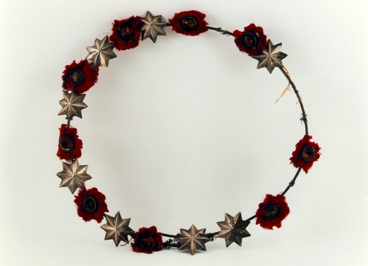 corona da quadro di stelle - bottega siciliana (Seconda metà sec. XIX)