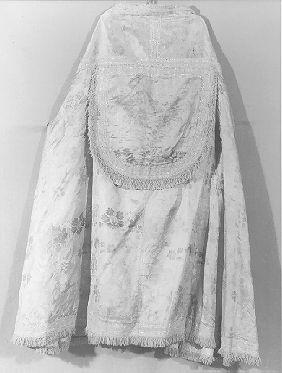 paramento liturgico - in quarto - manifattura italiana (fine/inizio secc. XVIII/ XIX)