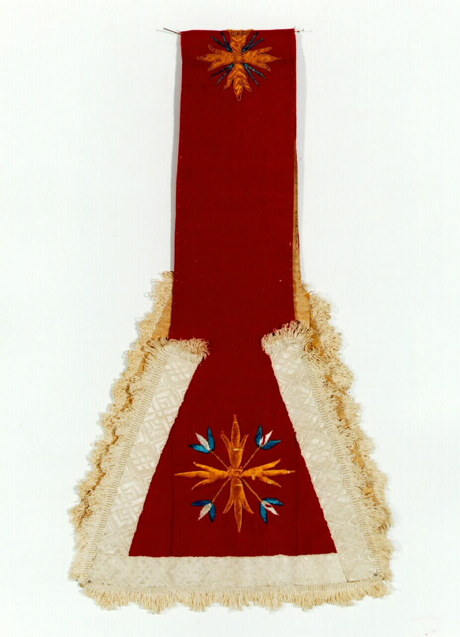 manipolo - manifattura siciliana (primo quarto sec. XX)