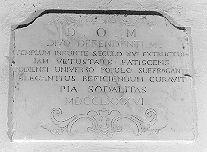 lapide - ambito italiano (sec. XVIII)