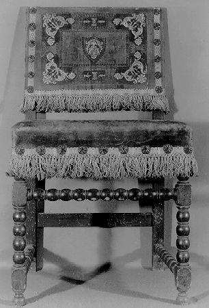 sedia - ambito italiano (secc. XVII/ XVIII)