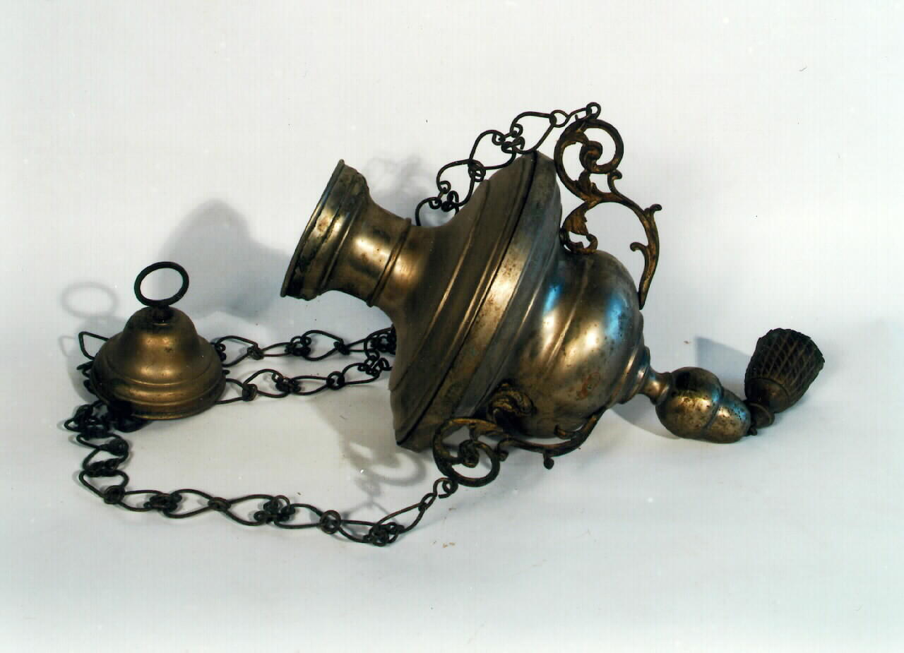 lampada pensile - bottega siciliana (ultimo quarto sec. XIX)