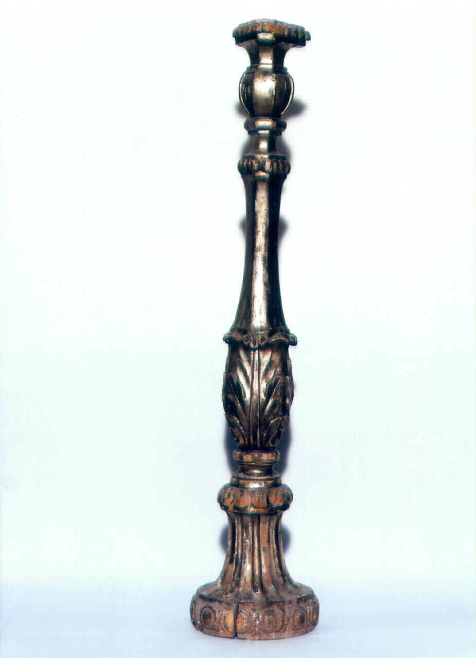 candelabro d'altare, serie - produzione siciliana (Prima metà sec. XIX)