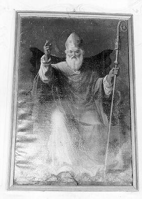 SANTO VESCOVO (dipinto) - ambito italiano (sec. XIX)