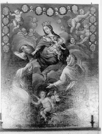 Madonna del Rosario (dipinto) - ambito italiano (secc. XVIII/ XIX)