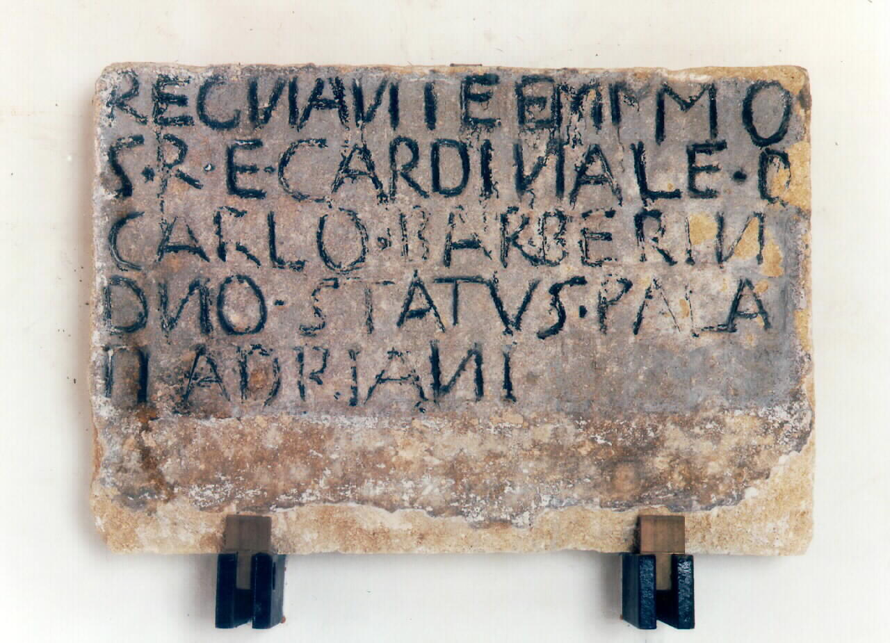 iscrizione - ambito siciliano (sec. XVIII)