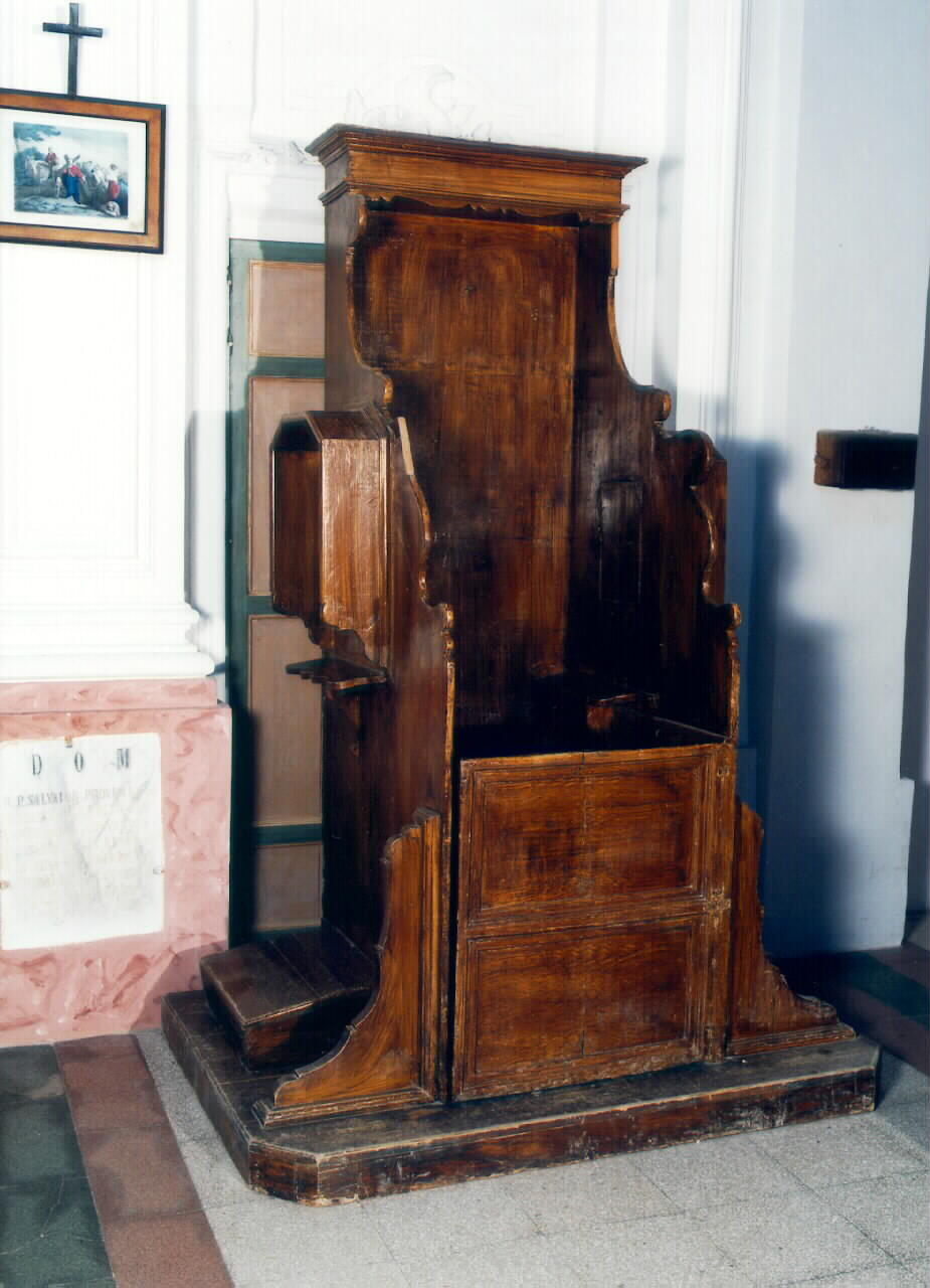 confessionale - produzione siciliana (Prima metà sec. XIX)