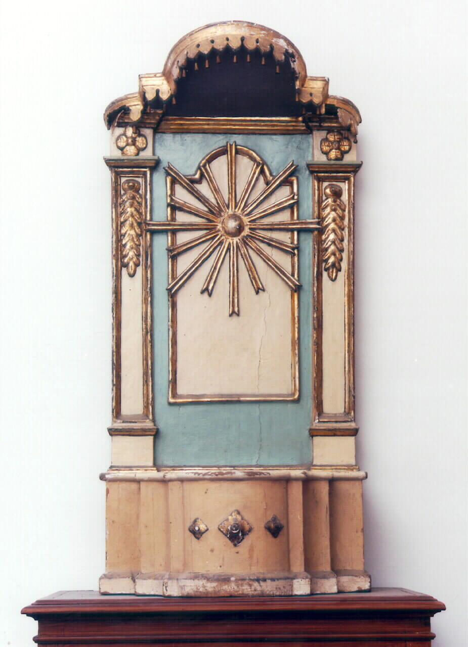 tronetto per esposizione eucaristica - produzione siciliana (Prima metà sec. XIX)