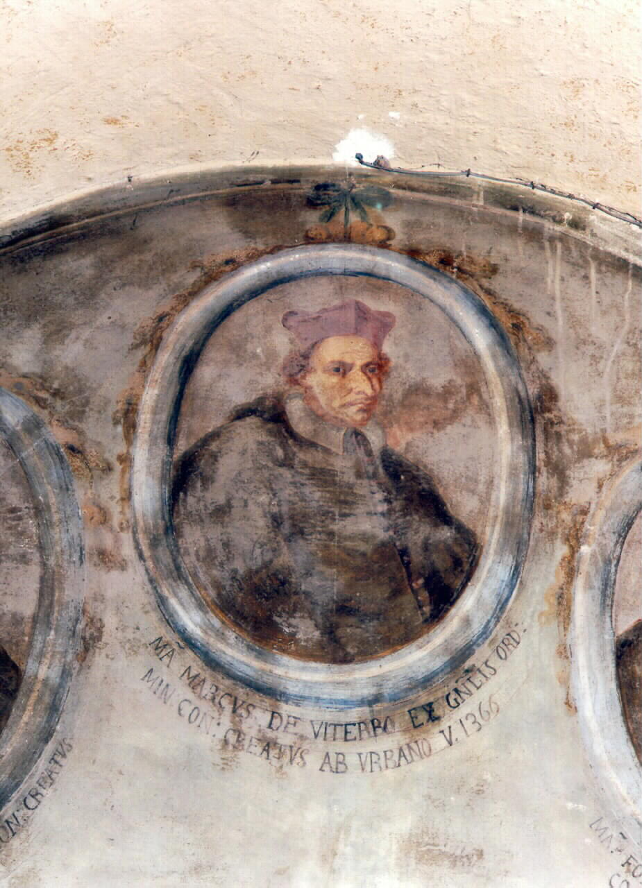 ritratto di Marco de Viterbo (dipinto murale) - ambito siciliano (Seconda metà sec. XVIII)