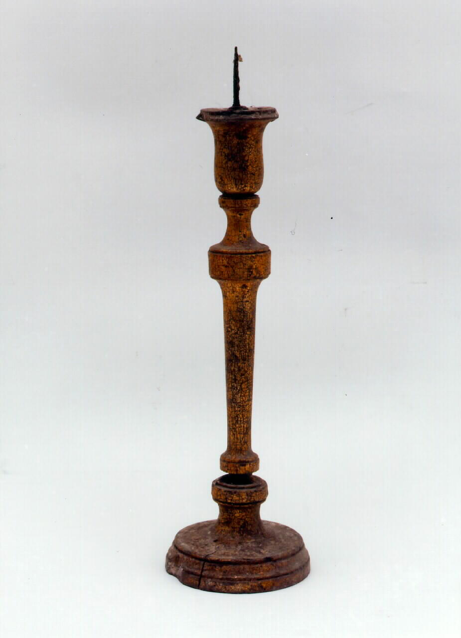 candeliere d'altare, serie - produzione siciliana (inizio sec. XX)