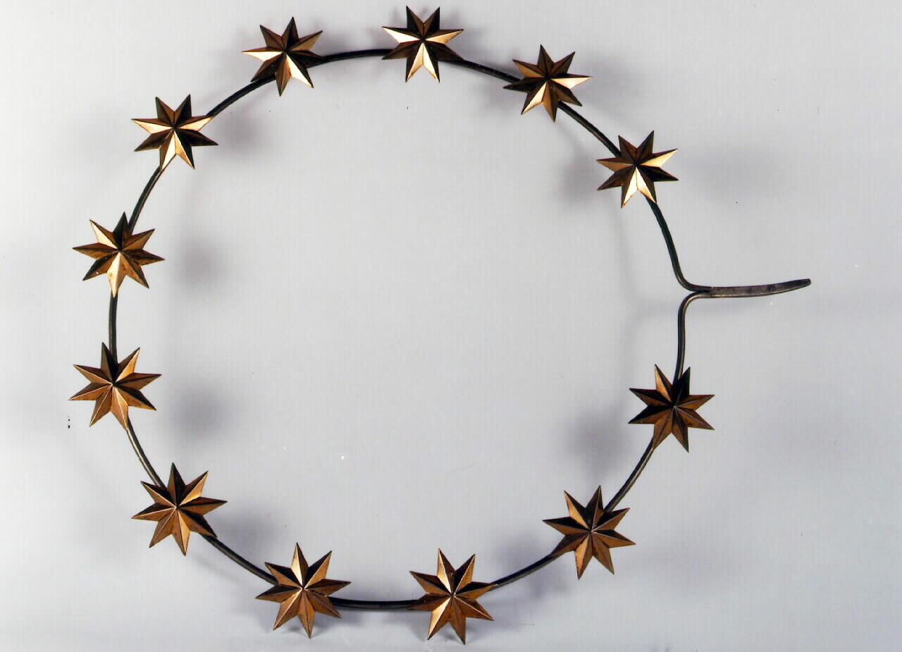 corona da statua di stelle - bottega trapanese (Fine/inizio secc. XIX/ XX)
