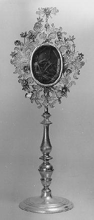 reliquiario - a ostensorio - ambito italiano (sec. XVIII)