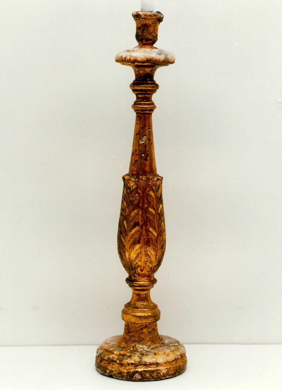 candelabro d'altare, serie - produzione siciliana (Prima metà sec. XIX)