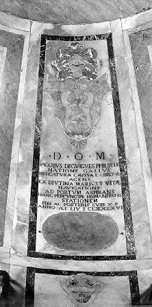 lapide tombale - bottega italiana (sec. XVIII)