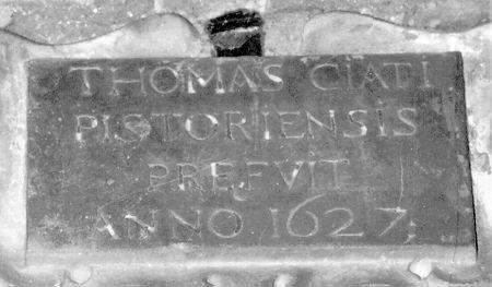 targa - bottega italiana (sec. XVII)