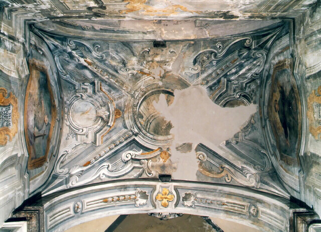 DECORAZIONE PITTORICA - ambito siciliano (Prima metà sec. XVIII)