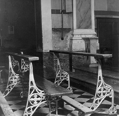 panca con inginocchiatoio, serie - ambito toscano (sec. XX)