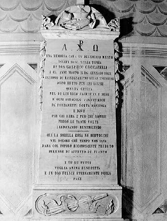 lapide - ambito toscano (sec. XIX)