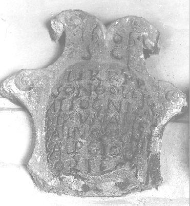 lapide - ambito italiano (sec. XVII)