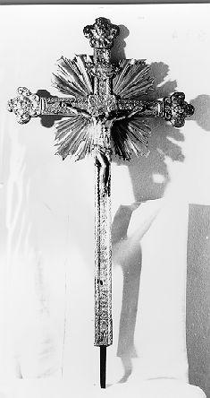 croce processionale - ambito italiano (sec. XVIII)