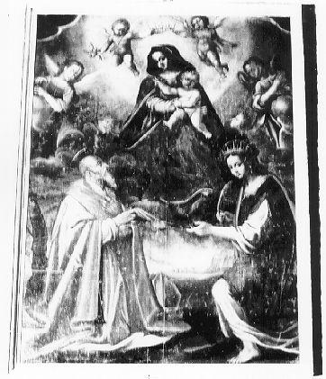 Madonna con Bambino, Sant'Elisabetta e San Giusto (dipinto) - ambito italiano (secc. XVI/ XVII)