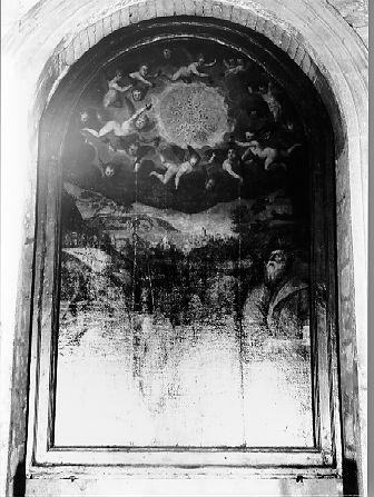 SANT' ILARIO, SAN BARTOLOMEO E VEDUTA DI BIBBONA (dipinto) - ambito italiano (sec. XVII)