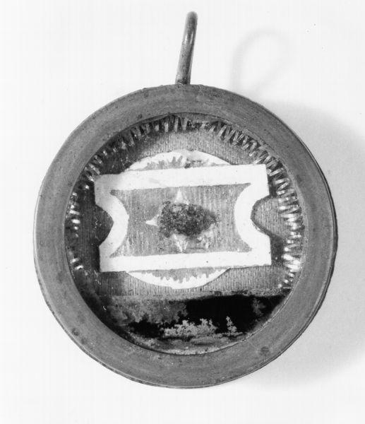 reliquiario a capsula - a medaglione - ambito livornese (primo quarto sec. XX)