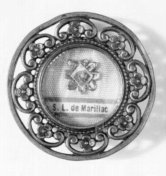 reliquiario a capsula - a pendente - ambito livornese (primo quarto sec. XX)