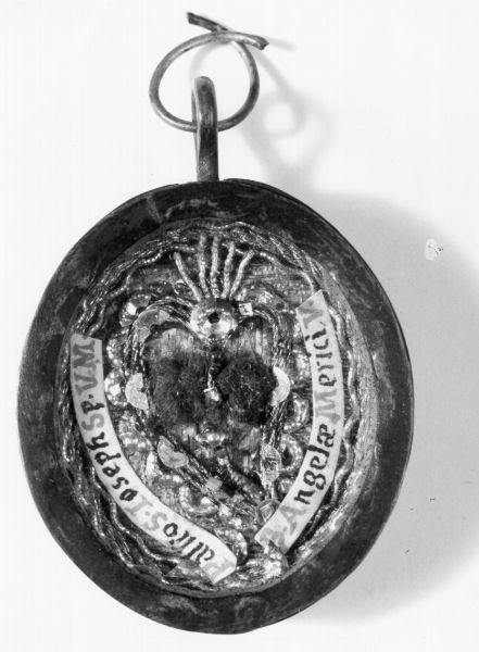 reliquiario a capsula - a medaglione - ambito livornese (prima metà sec. XX)