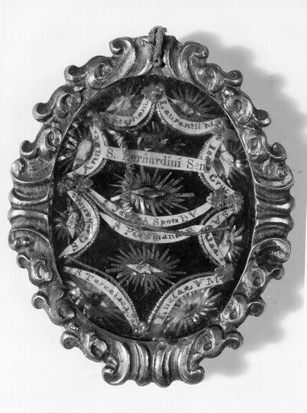 reliquiario a capsula - ambito livornese (primo quarto sec. XX)