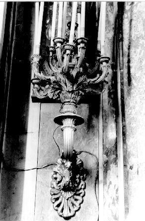 candeliere da parete, serie di Cipriani Roberto (bottega), Cipriani Dionisio (bottega) (metà sec. XIX)