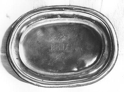 piattino da comunione - bottega versiliese (sec. XIX)