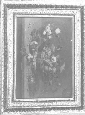 NATURA MORTA CON FRUTTA, FIORI E PICCOLI ANIMALI (dipinto) - ambito fiammingo (sec. XVIII)