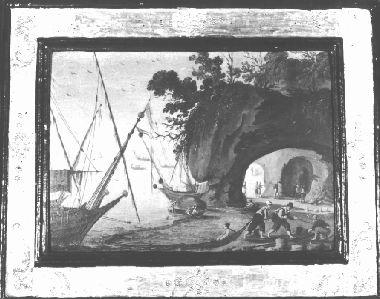 MARINA CON PESCATORI E BARCHE (dipinto) di De Bles Hendrick Met detto Civetta (primo quarto sec. XVII)