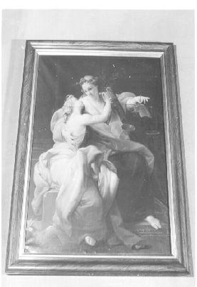 ALLEGORIA DELLA GIUSTIZIA CHE ABBRACCIA LA PACE (dipinto) di Batoni Pompeo Girolamo (sec. XVIII)