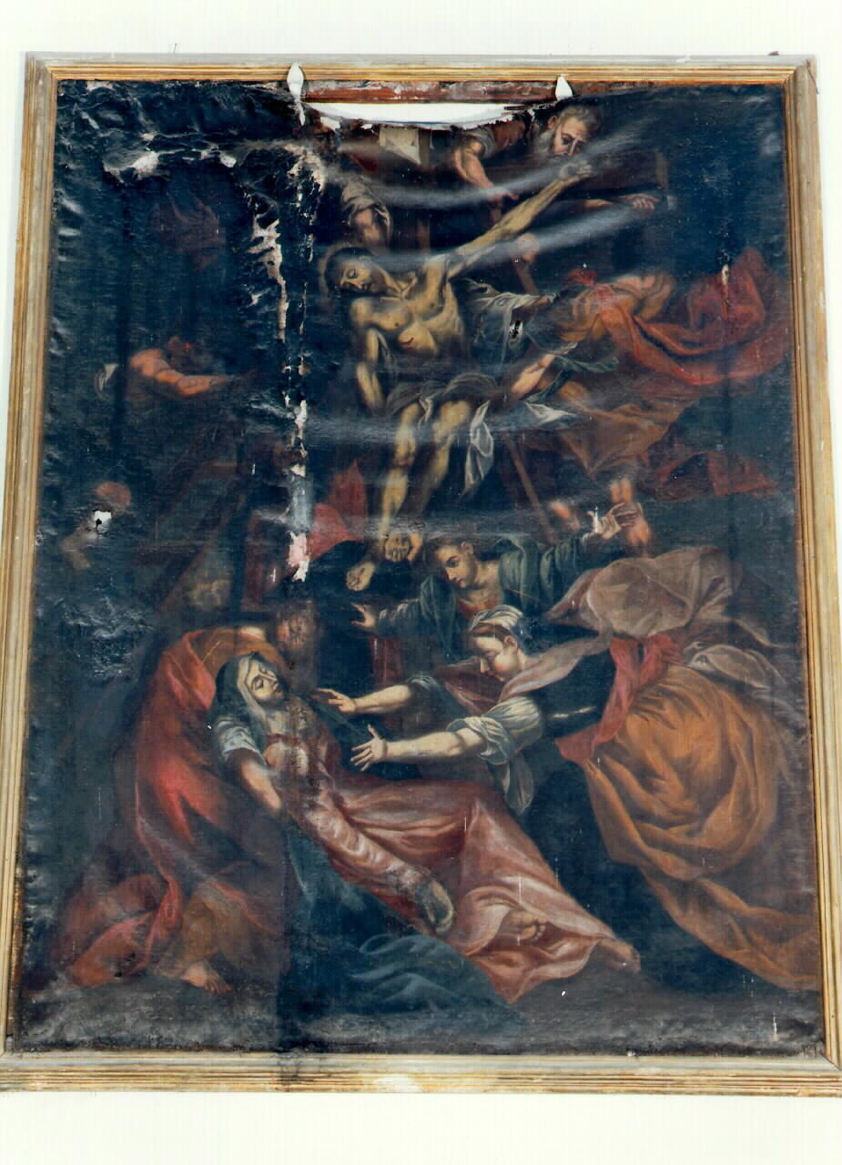 deposizione di Cristo dalla croce (dipinto) - ambito siciliano (sec. XVII)