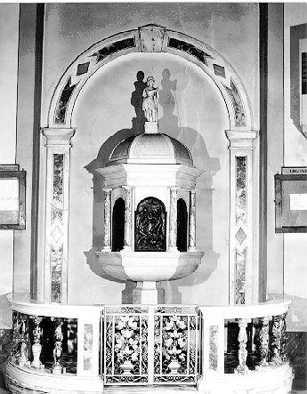 fonte battesimale di Cipriani Roberto (attribuito) (sec. XIX)