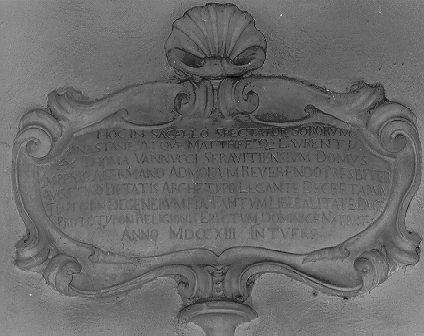 cartiglio - ambito apuoversiliese (sec. XVIII)