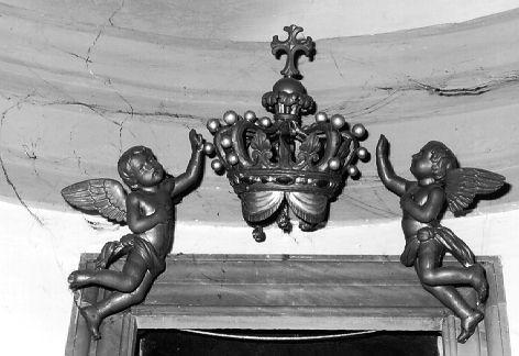 ANGIOLETTI REGGICORONA (fastigio) di Cipriani Ginese (attribuito) (prima metà sec. XIX)