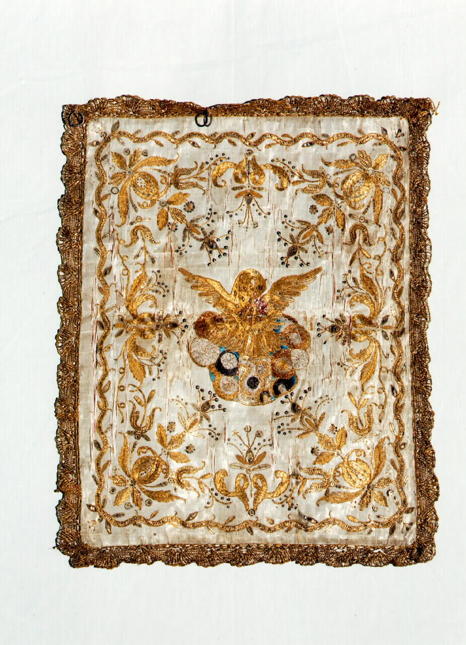 conopeo di tabernacolo - a cortina - manifattura siciliana (Prima metà sec. XIX)