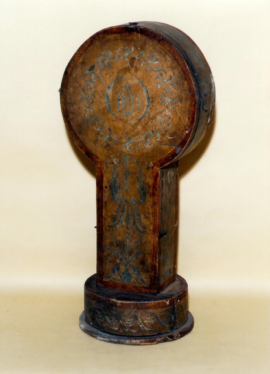 custodia di ostensorio - produzione siciliana (Prima metà sec. XIX)