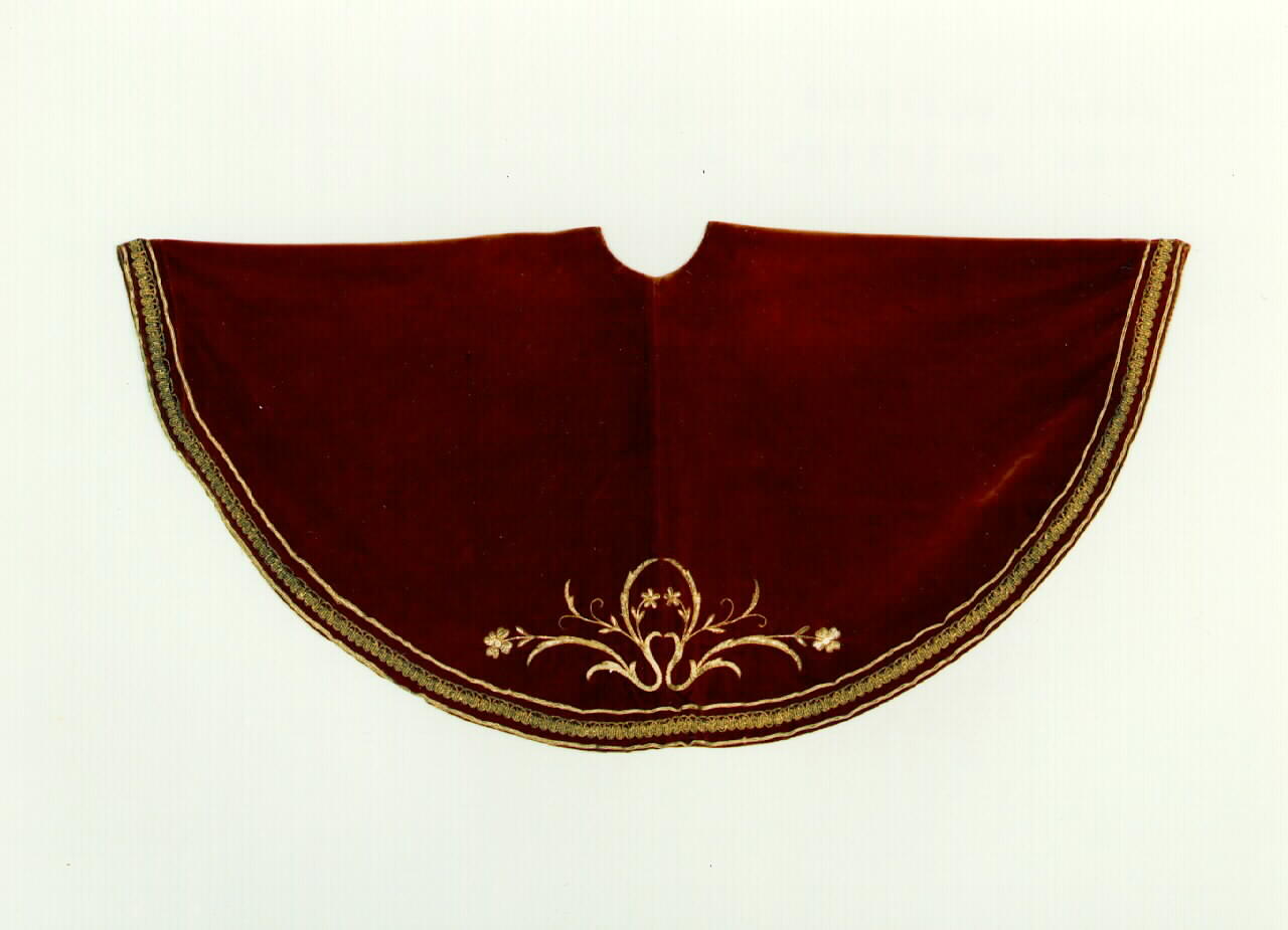 mozzetta, serie - manifattura siciliana (Seconda metà sec. XIX)