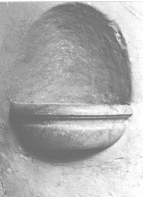 acquasantiera da parete - ambito lucchese (sec. XVIII)