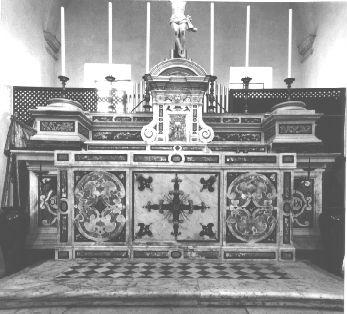 altare maggiore - ambito toscano (sec. XVII)