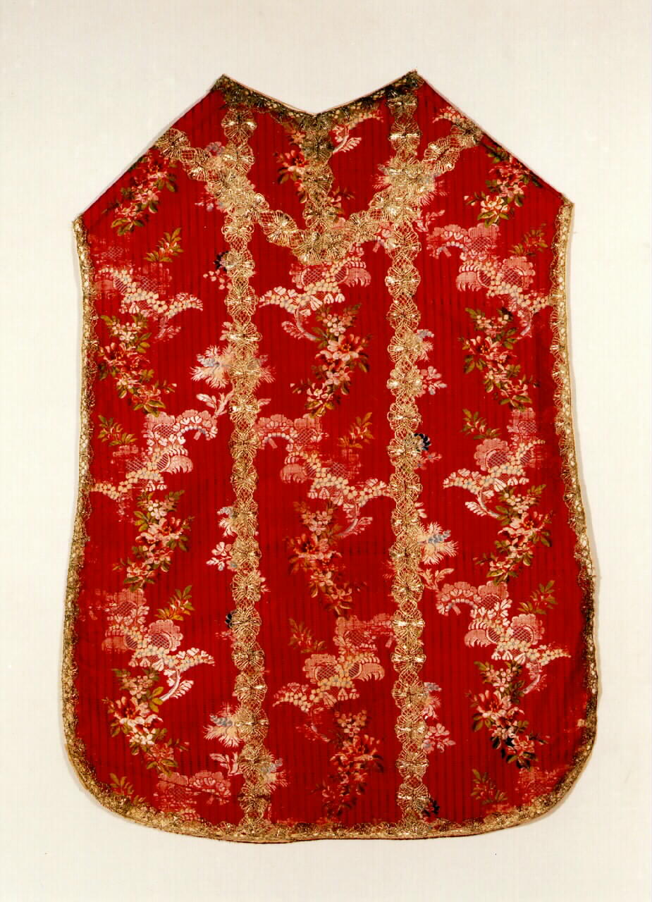 pianeta - manifattura siciliana (ultimo quarto sec. XVIII)